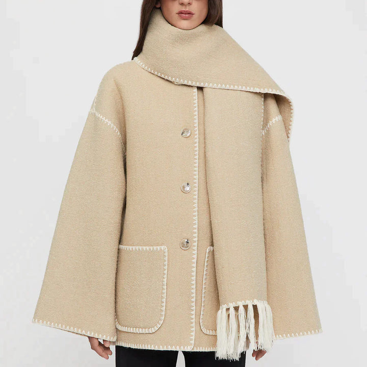 Luxe Jacke mit Schal