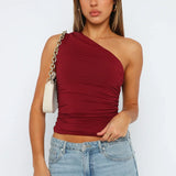 Beate - One Shoulder Top