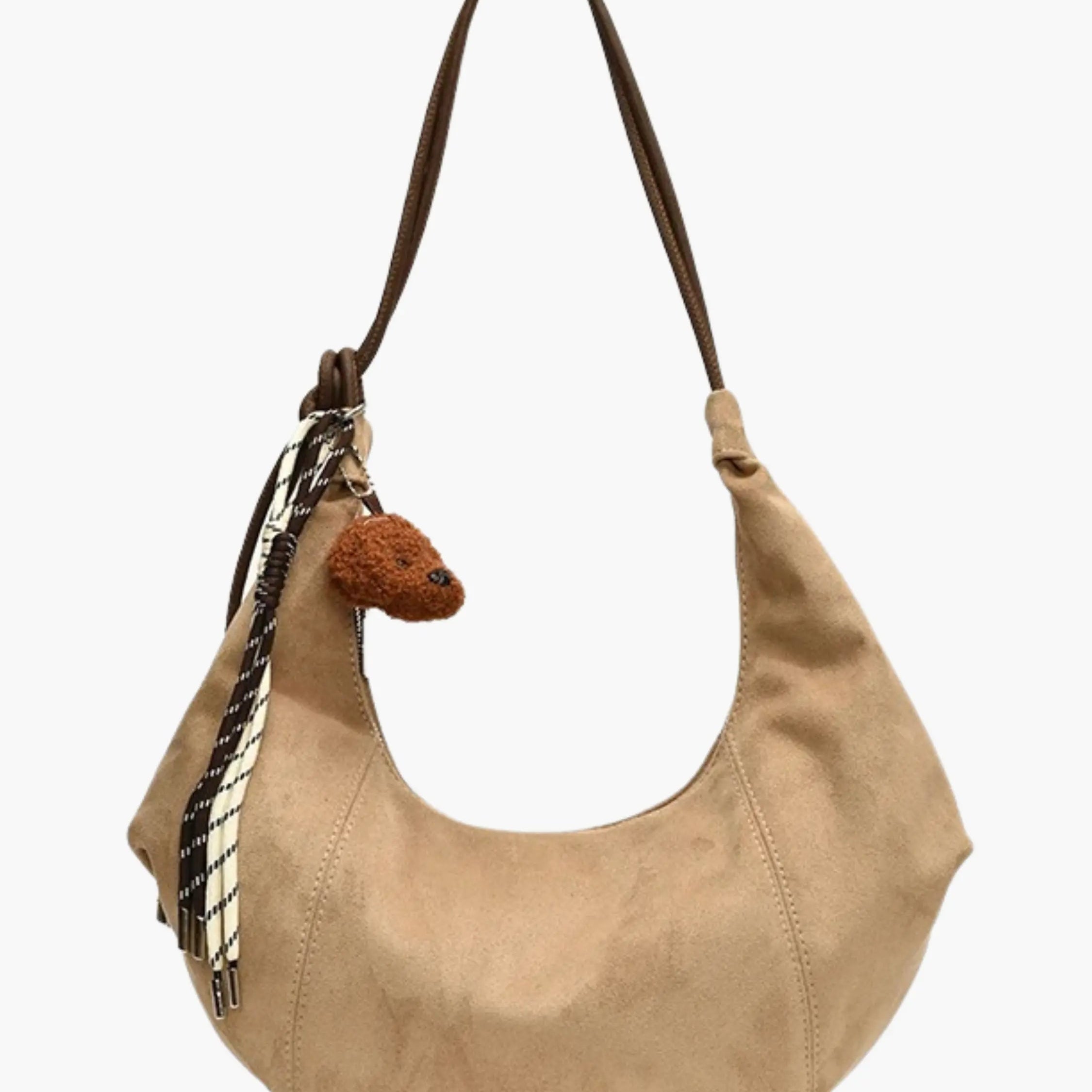 Amalia | Wildleder Boho-Chic Hobo Tasche mit verspieltem Charme