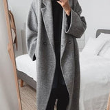 Cely | Bequemer Oversized-Mantel mit Doppelknopf-Design