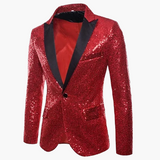 Herren Elegantes Pailletten Sakko – Stilvoller Party- und Bühnenblazer im zeitgemäßen Design