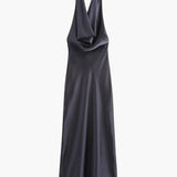 Sophia – Satin-Maxikleid Damen