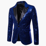 Herren Elegantes Pailletten Sakko – Stilvoller Party- und Bühnenblazer im zeitgemäßen Design