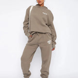Women’s Oversized Hoodie Set – Cozy Tracksuit with Graphic Details