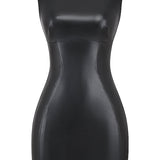 Evi – Minikleid in Lederoptik