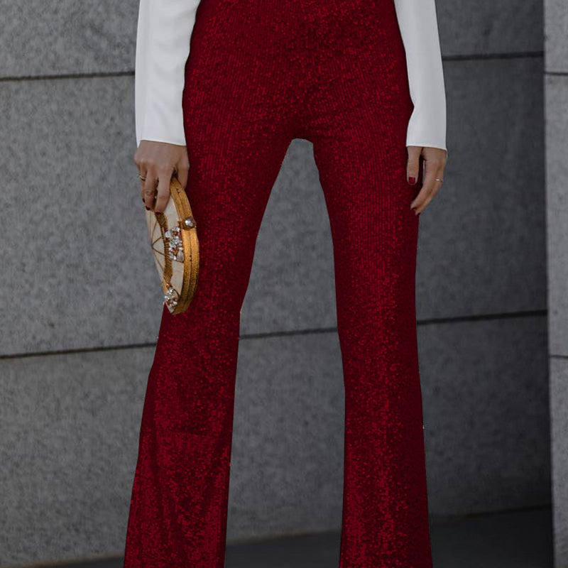 Pailletten - Damen Schlaghose