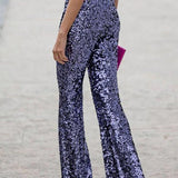 Pailletten - Damen Schlaghose