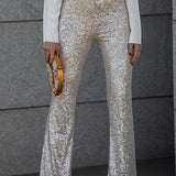Pailletten - Damen Schlaghose