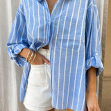 Laziv – Gestreifte Oversize-Bluse