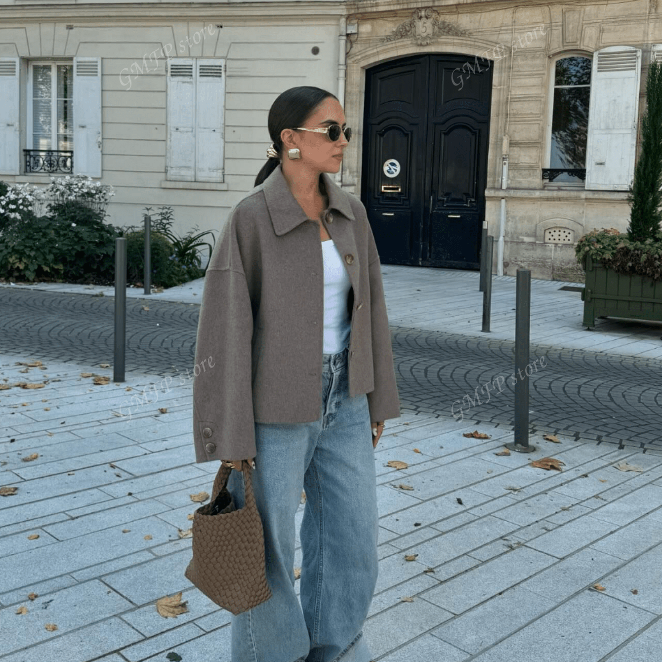 Cropped Wolljacke mit Knopfleiste – Zeitlos, Parisian & Herbstready