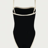Eleganza – Damen Badeanzug Schwarz