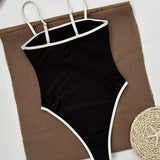 Eleganza – Damen Badeanzug Schwarz