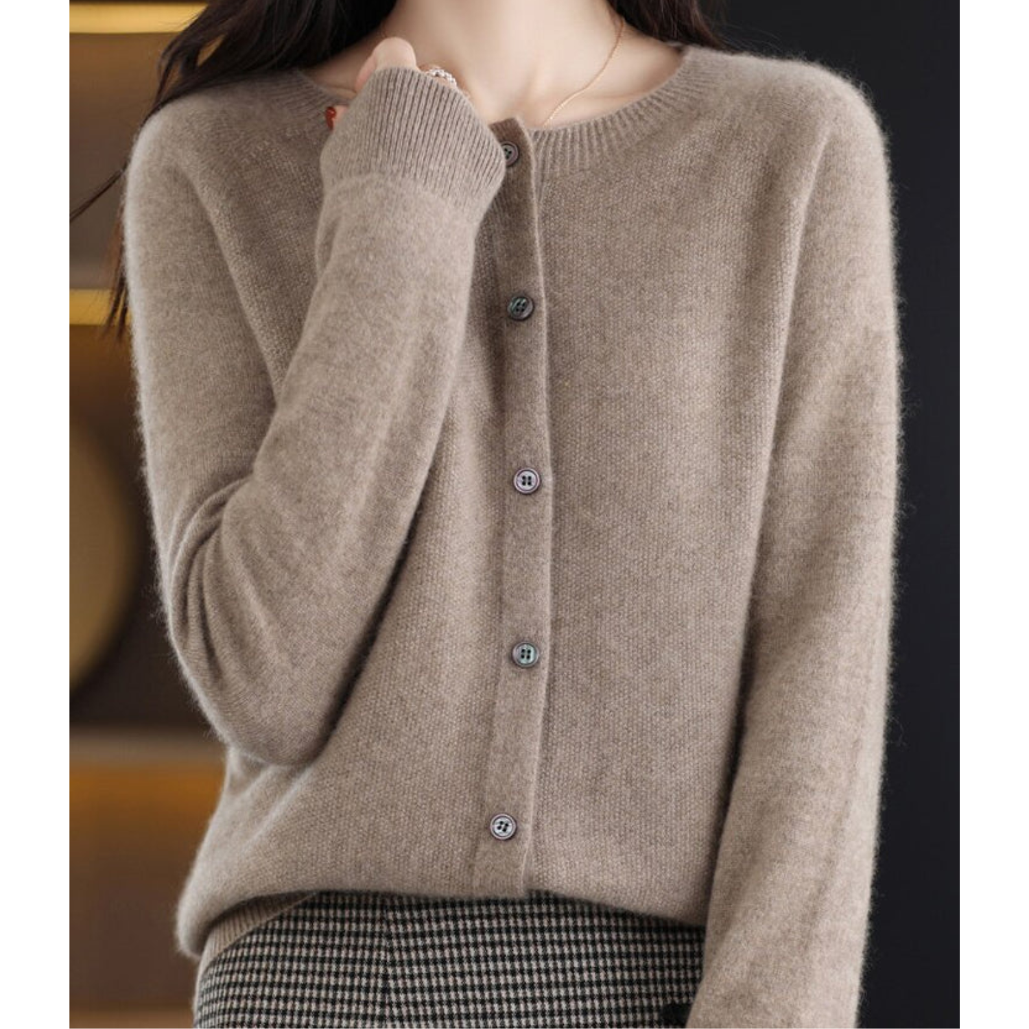 DANIELLE | Women's Crew Neck Cardigan