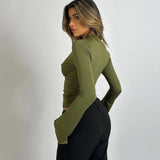 Roxana - Langarmshirt mit Spitze