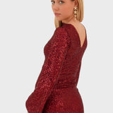 Cleo - Pailletten Minikleid