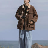 Herren – Cordjacke mit Sherpa-Futter