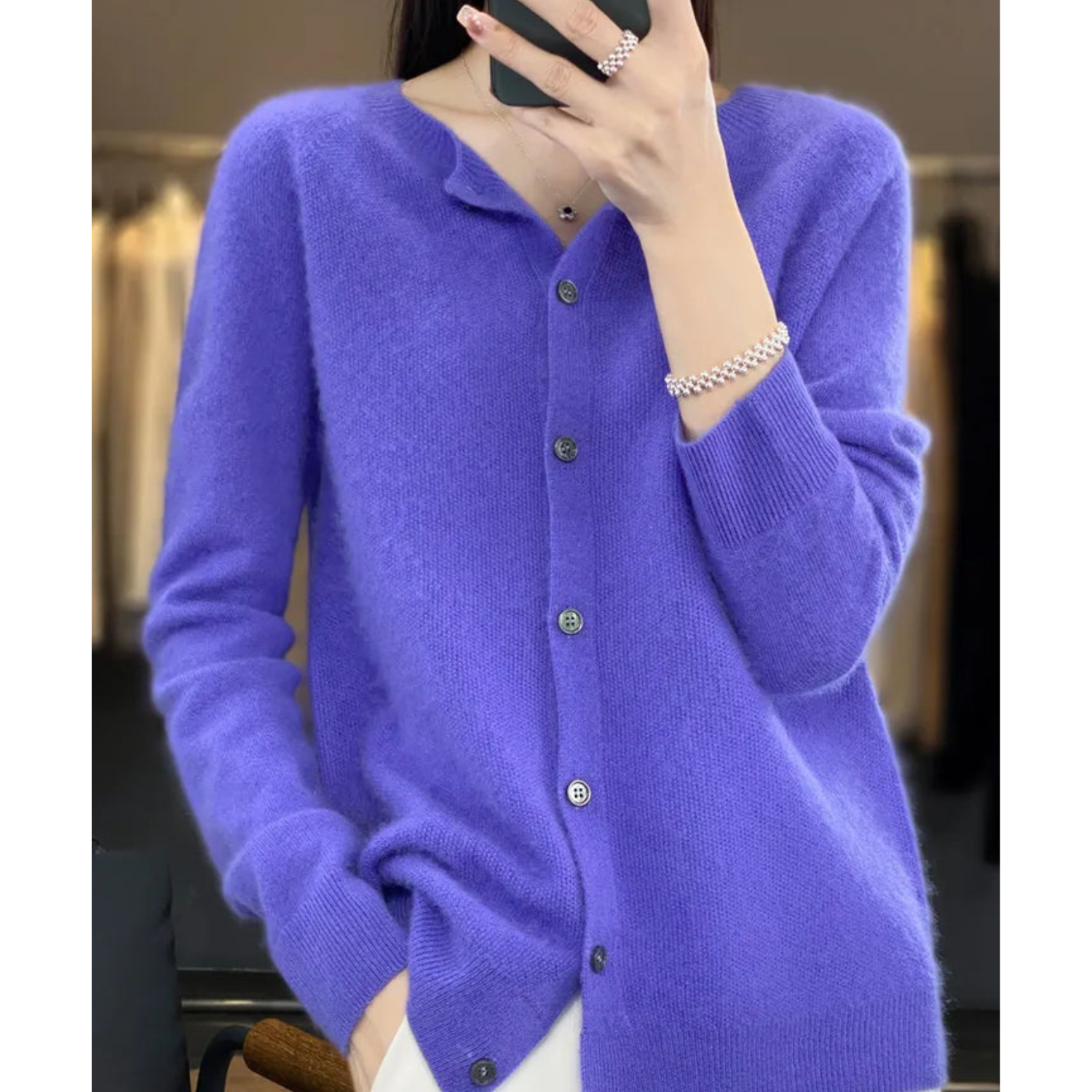 DANIELLE | Women's Crew Neck Cardigan