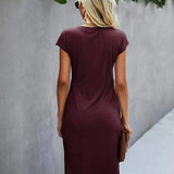 Elegantes – Drapiertes Midikleid