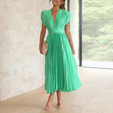 Harriet - Falten-Maxikleid