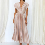 Harriet - Falten-Maxikleid