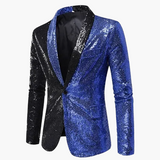 Herren Elegantes Pailletten Sakko – Stilvoller Party- und Bühnenblazer im zeitgemäßen Design