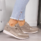 Damen Orthopädische Zipper-Sneaker | Atmungsaktiv & Leicht