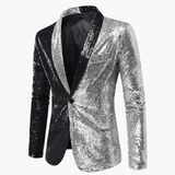 Herren Elegantes Pailletten Sakko – Stilvoller Party- und Bühnenblazer im zeitgemäßen Design