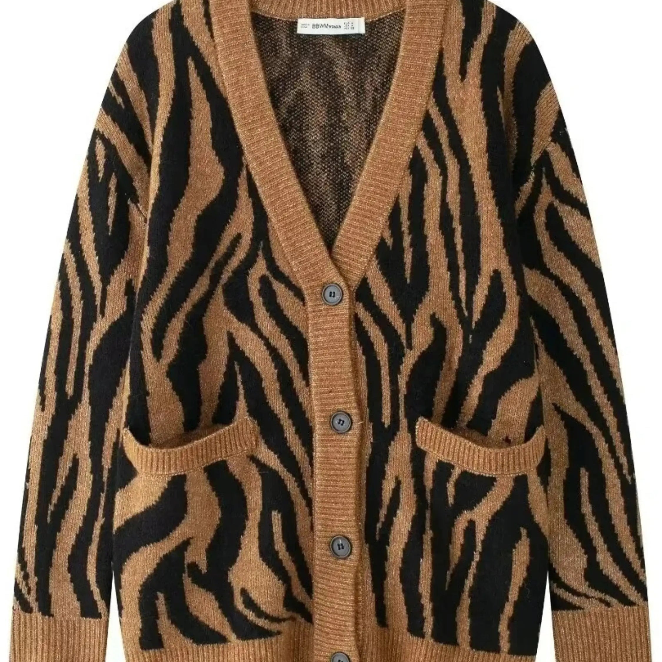 Berta | Zebra gestreiftes Strickzeug für Frauen
