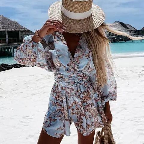 Ruby - Sommer-Overall mit Blumenmuster