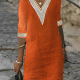 Damen Baumwoll-Kleid: Lässig & Bequem