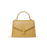 Elena | Strukturierte Damenhandtasche mit Top-Handle & goldfarbenem Verschluss – Elegante City-Bag