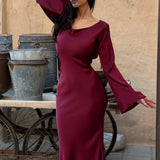 Sophie | Langärmliges Maxikleid – Fließender Schnitt für Eleganz und Komfort