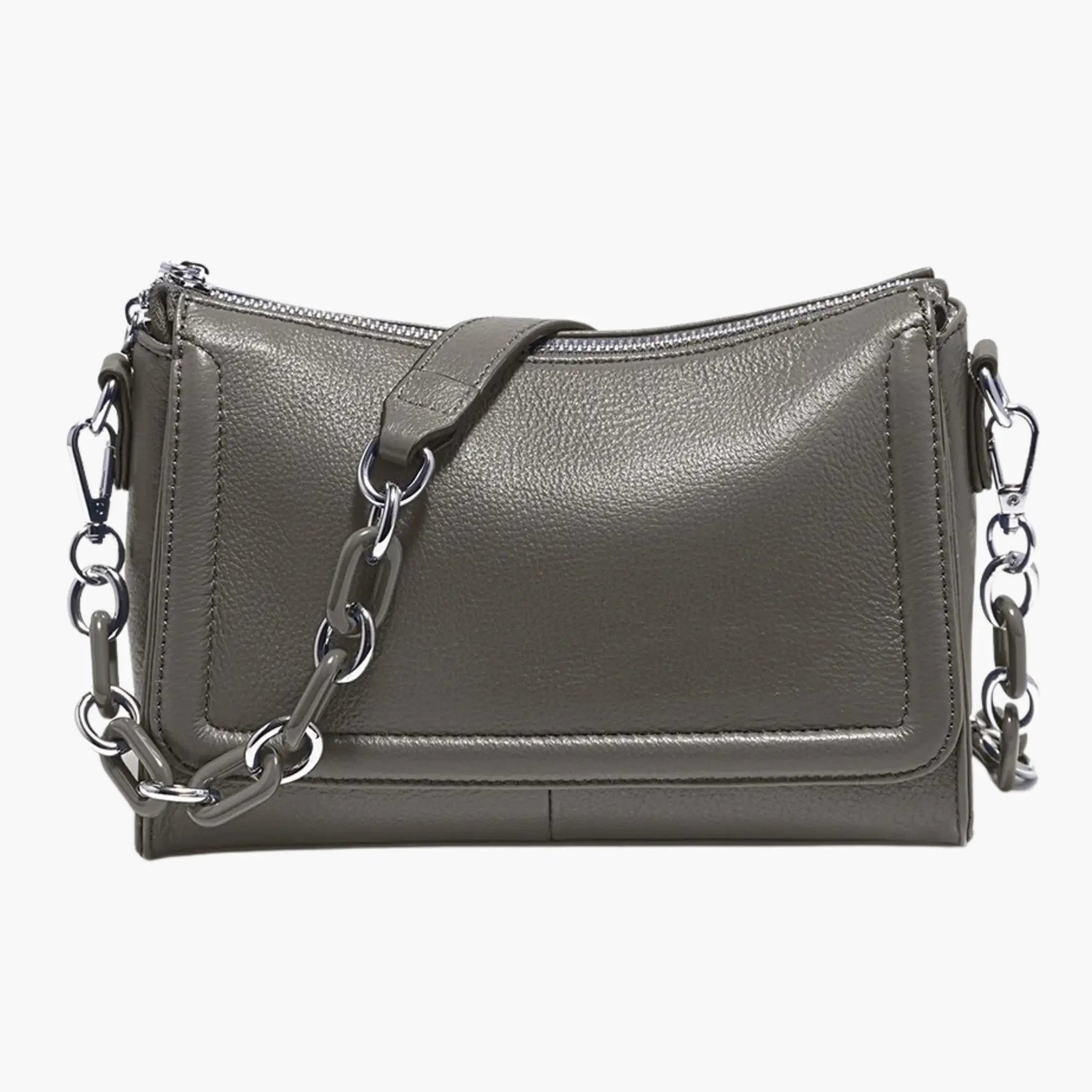 Ada | Schicke weiße Leder-Schultertasche