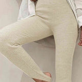Mara – Gerippte Mid-Waist-Leggings
