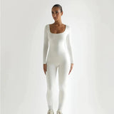 Melanie – Nahtloser Langarm-Jumpsuit