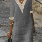 Damen Baumwoll-Kleid: Lässig & Bequem