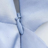 Alina - Satinkleid mit Kreuzdetail