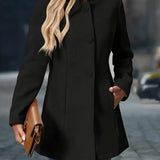 Sofia | Damen Winter Mantel mit Knöpfen