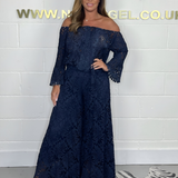 BohoBelle – Schulterfreies Spitzenkleid