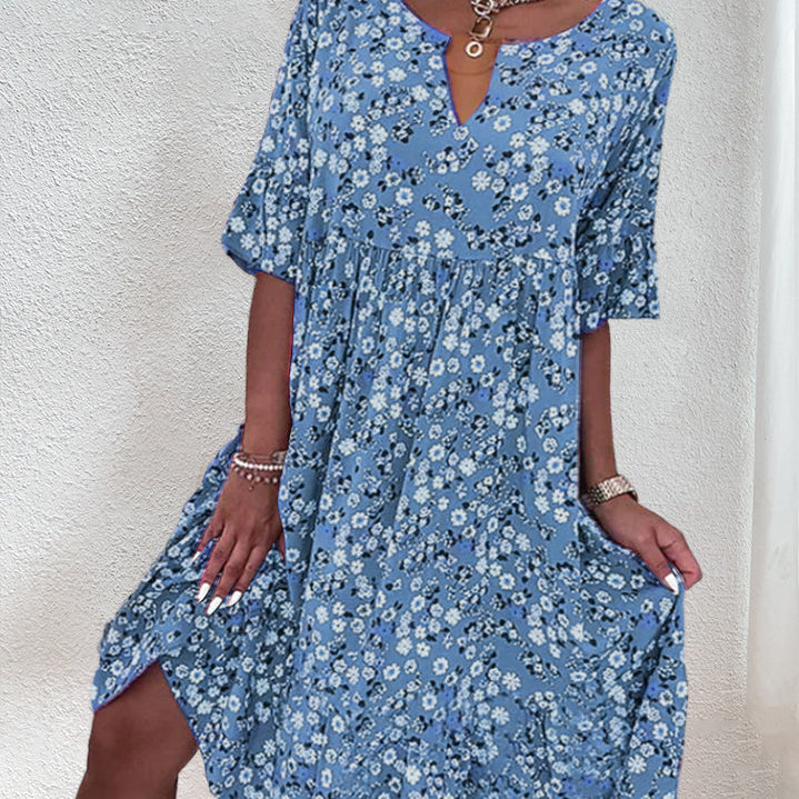 DAISY | Midikleid mit Blumenmuster