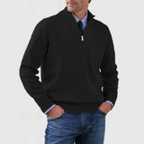 Hermann | Eleganter Herrenpullover mit Halbreißverschluss
