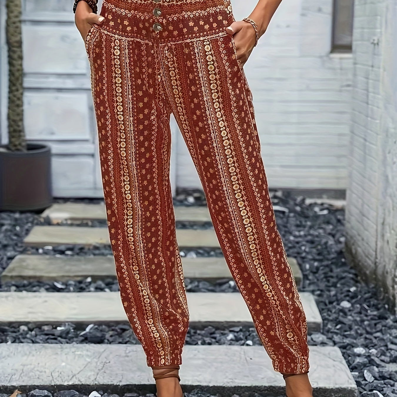 Amelie | High-Waisted Trousers – Boho-Chic for Your Wardrobe