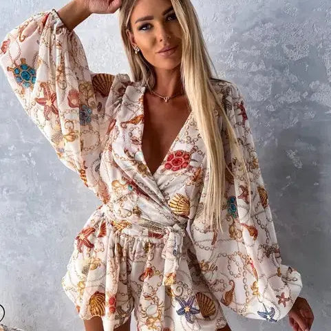 Ruby - Sommer-Overall mit Blumenmuster