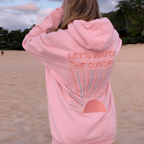 Oversize Damen-Hoodie mit Sunset-Print „Let’s Watch the Sunset“