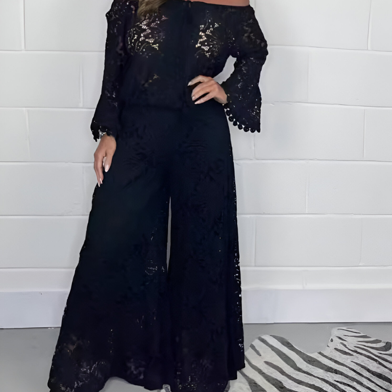 BohoBelle – Schulterfreies Spitzenkleid