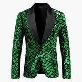 Herren Elegantes Pailletten Sakko – Stilvoller Party- und Bühnenblazer im zeitgemäßen Design