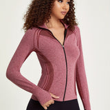 Elisa - Nahtlose Sportjacke mit Reißverschluss
