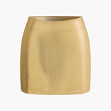 Freyja – Goldener Metallic-Minirock