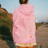 Oversize Damen-Hoodie mit Sunset-Print „Let’s Watch the Sunset“