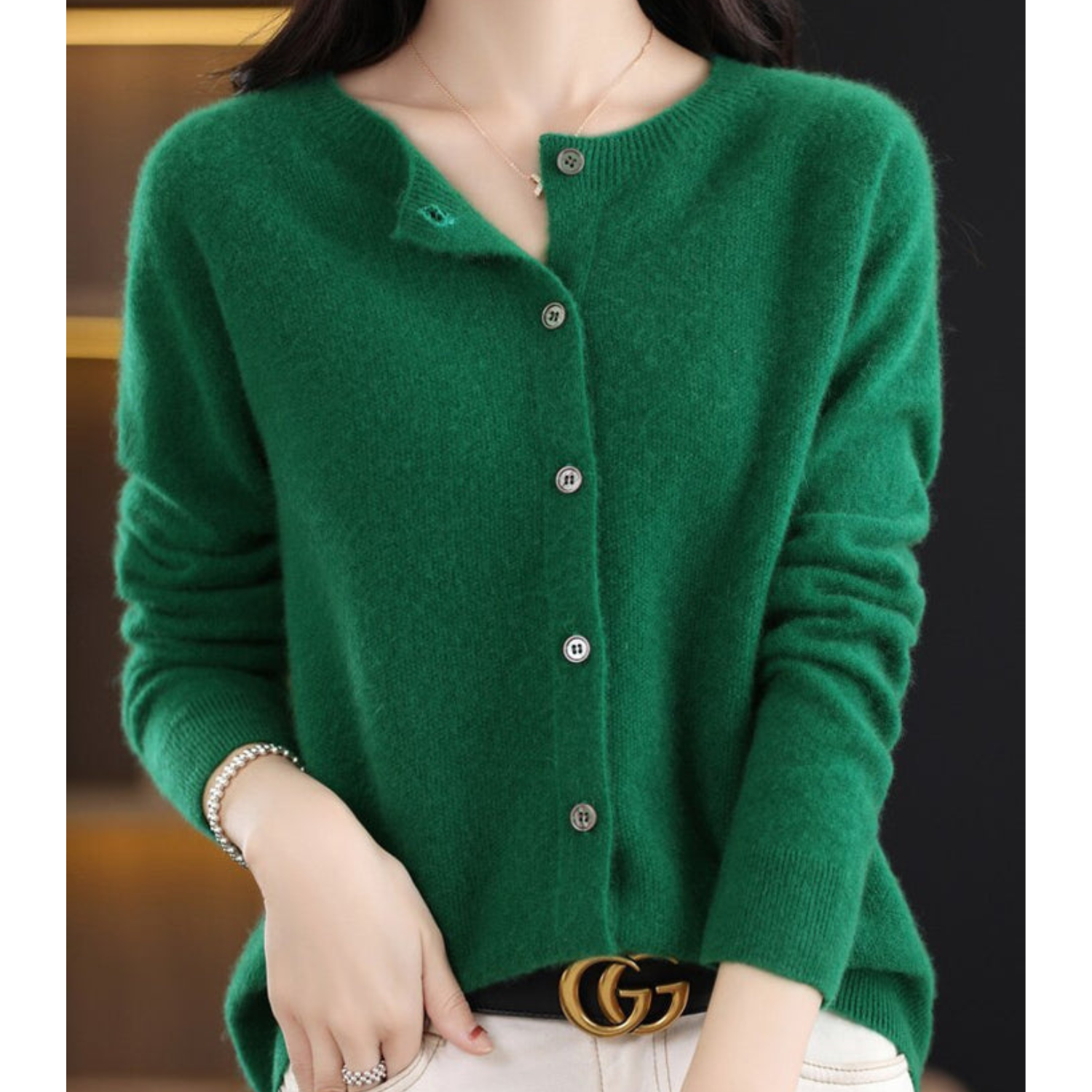 DANIELLE | Women's Crew Neck Cardigan